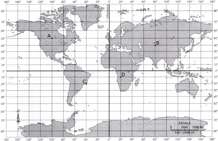 Mapa coordenadas geográficas