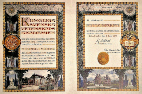 Certificado Fritz Haber