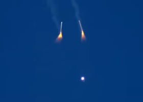 Separação dos boosters laterais