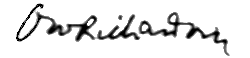 Assinatura de Owen Willans Richardson