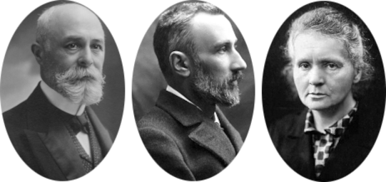 Becquerel, Pierre e Marie Curie