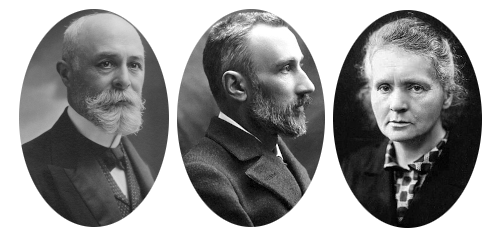 Becquerel, Pierre e Marie Curie