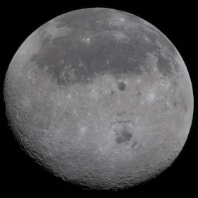 Lua vista da espaçonave Orion